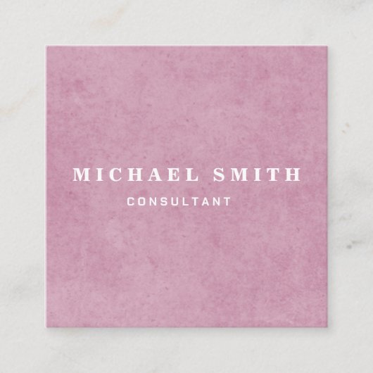 Aangepaste minimalistische moderne QR-code Logo Vierkante Visitekaartje (Voorkant)