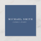 Aangepaste minimalistische moderne QR-code Logo Vierkante Visitekaartje (Voorkant)