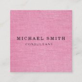 Aangepaste minimalistische moderne QR-code Logo Vierkante Visitekaartje (Voorkant)