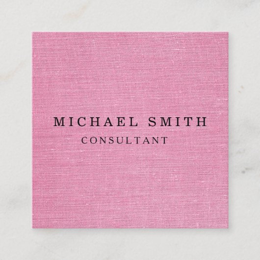 Aangepaste minimalistische moderne QR-code Logo Vierkante Visitekaartje (Voorkant)