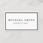 Aangepaste minimalistische moderne QR-code Logo Visitekaartje (Voorkant)