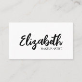 Aangepaste minimalistische moderne QR-code Logo Visitekaartje (Voorkant)