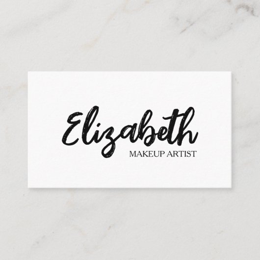 Aangepaste minimalistische moderne QR-code Logo Visitekaartje (Voorkant)