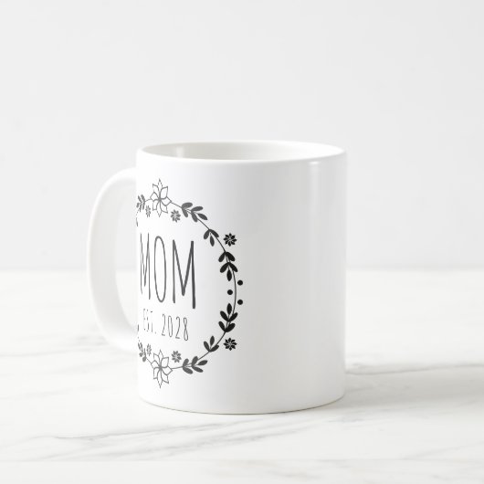 Aangepaste minimalistische moeder Mok voor Moederd (Voorkant links)