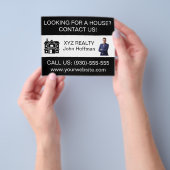 Aangepaste minimalistische onroerend goed Logo pro Flyer (Hand)