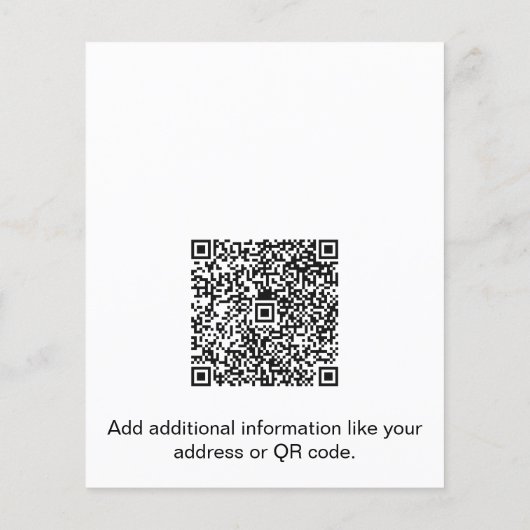 Aangepaste minimalistische onroerend goed Logo pro Flyer (Achterkant)