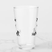 Aangepaste Minimalistische Oranje Supporter Glas (Rechts)
