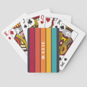 Aangepaste minimalistische retro neutrale stijlvol pokerkaarten (Achterkant)