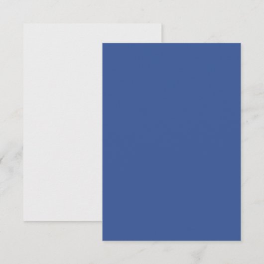 Aangepaste Minimalistische RSVP Kaart – Blauw & Wi (Voorkant / Achterkant)