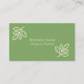 Aangepaste minimalistische salie groen Visitekaart Visitekaartje (Voorkant)