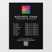 Aangepaste Minimalistische Sjabloon Zakelijk Logo Raamsticker (Vel)