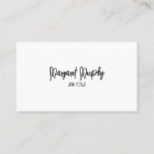 Aangepaste minimalistische sociale media-Kaart Visitekaartje (Voorkant)