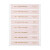 Aangepaste minimalistische trendy roze zakelijk ad (Vel)