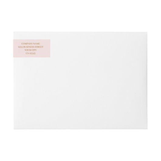 Aangepaste minimalistische trendy roze zakelijk ad (Voorkant)