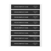 Aangepaste minimalistische trendy zwart-wit bedrij (Vel)