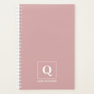 Aangepaste Minimalistische Vrouwelijke Stof Roze 2 Planner