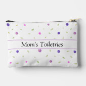 Aangepaste Minimalistische Waterverf Bloemen Acces Etui (Achterkant)