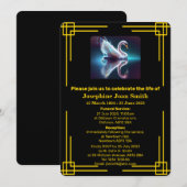 Aangepaste minimalistische zwaan reflectie Art Dec Kaart (Voorkant / Achterkant)