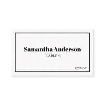 Aangepaste minimalistische zwart-wit bruiloft