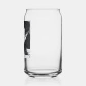 Aangepaste Minimalistische Zwarte Witte Koppel Fot Blikvorm Glas (Links)