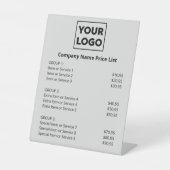 Aangepaste minimumprijslijst voor zakelijke Logo o Reclamebord Met Voetstuk (Voorkant)