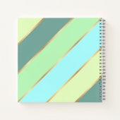 Aangepaste Mint Groen Blauwgroen Turquoise Blauw G Notitieboek (Achterkant)