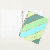Aangepaste Mint Groen Blauwgroen Turquoise Blauw G Planner (Display)