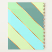 Aangepaste Mint Groen Blauwgroen Turquoise Blauw G Planner (Achterkant)