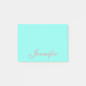 Aangepaste Mint Post het Sticky Notities Post-it® Notes (Voorkant)