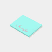 Aangepaste Mint Post het Sticky Notities Post-it® Notes (Schuin)