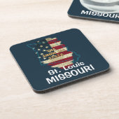 Aangepaste 'Missouri State Beverage Coaster' Bier Onderzetter (Linkerzijde)
