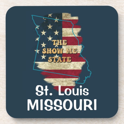 Aangepaste 'Missouri State Beverage Coaster' Bier Onderzetter (Voorkant)