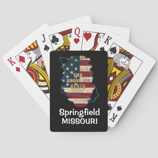 Aangepaste Missouri State-spelkaarten Pokerkaarten (Achterkant)