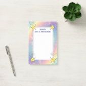 Aangepaste Mitswa Notities Rainbow Confetti Stars Post-it® Notes (Kantoor)
