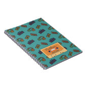 Aangepaste mixtape voor het muziekpatroon Retro Notitieboek (Rechterzijde)