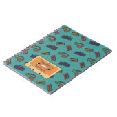 Aangepaste mixtape voor het muziekpatroon Retro Notitieboek (Linkerzijde)