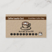 Aangepaste mobiele koffiewagen visitekaartje (Achterkant)