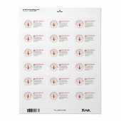 Aangepaste mobiele notaris juridische ondertekenin etiket (Full Sheet)