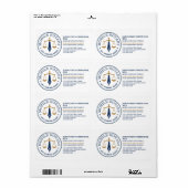 Aangepaste mobiele notaris juridische ondertekenin etiket (Full Sheet)