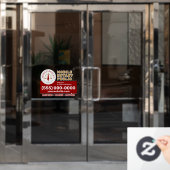 Aangepaste Mobiele Notaris Juridische Ondertekenin Raamsticker (Kantoordeur)