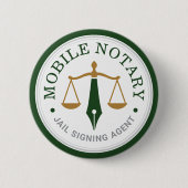 Aangepaste Mobiele Notaris Juridische Ondertekenin Ronde Button 5,7 Cm (Voorkant)