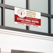 Aangepaste Mobiele Notaris Juridische Ondertekenin Spandoek (Buitenkant Gebouw)