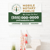 Aangepaste Mobiele Notaris Juridische Ondertekenin Spandoek (Insitu)