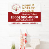 Aangepaste Mobiele Notaris Juridische Ondertekenin Spandoek (Insitu)
