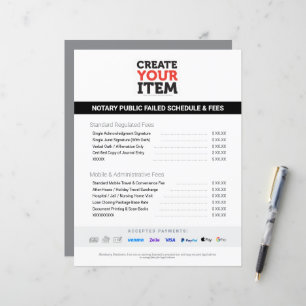 Aangepaste Mobiele Notaris Kosten Schema Prijslijs