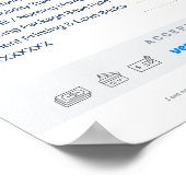 Aangepaste Mobiele Notaris Kosten Schema Prijslijs Poster (Hoek)