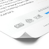 Aangepaste Mobiele Notaris Kosten Schema Prijslijs Poster (Hoek)