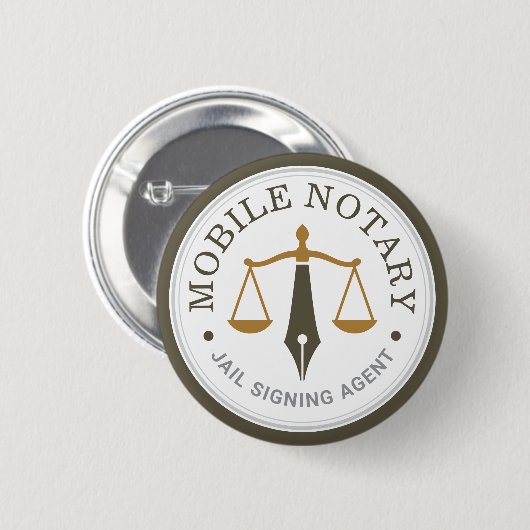 Aangepaste mobiele notaris legale ondertekening Kh Ronde Button 5,7 Cm (Voorkant /achterkant)