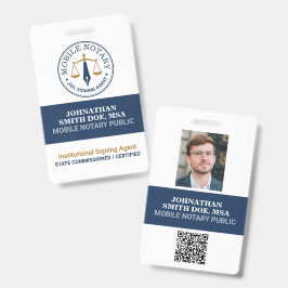 Aangepaste mobiele notaris legale ondertekening ma badge