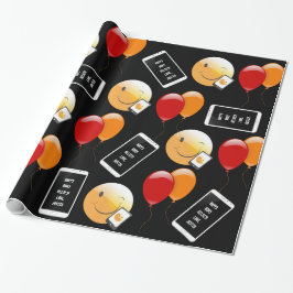 Aangepaste mobiele telefoon verjaardag cadeaupapier